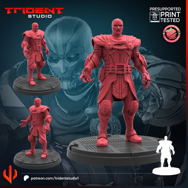 Doom Bot Captain (Fan art sculpted by Trident Studio) (Crisis Protocol Proxy/Alternative)