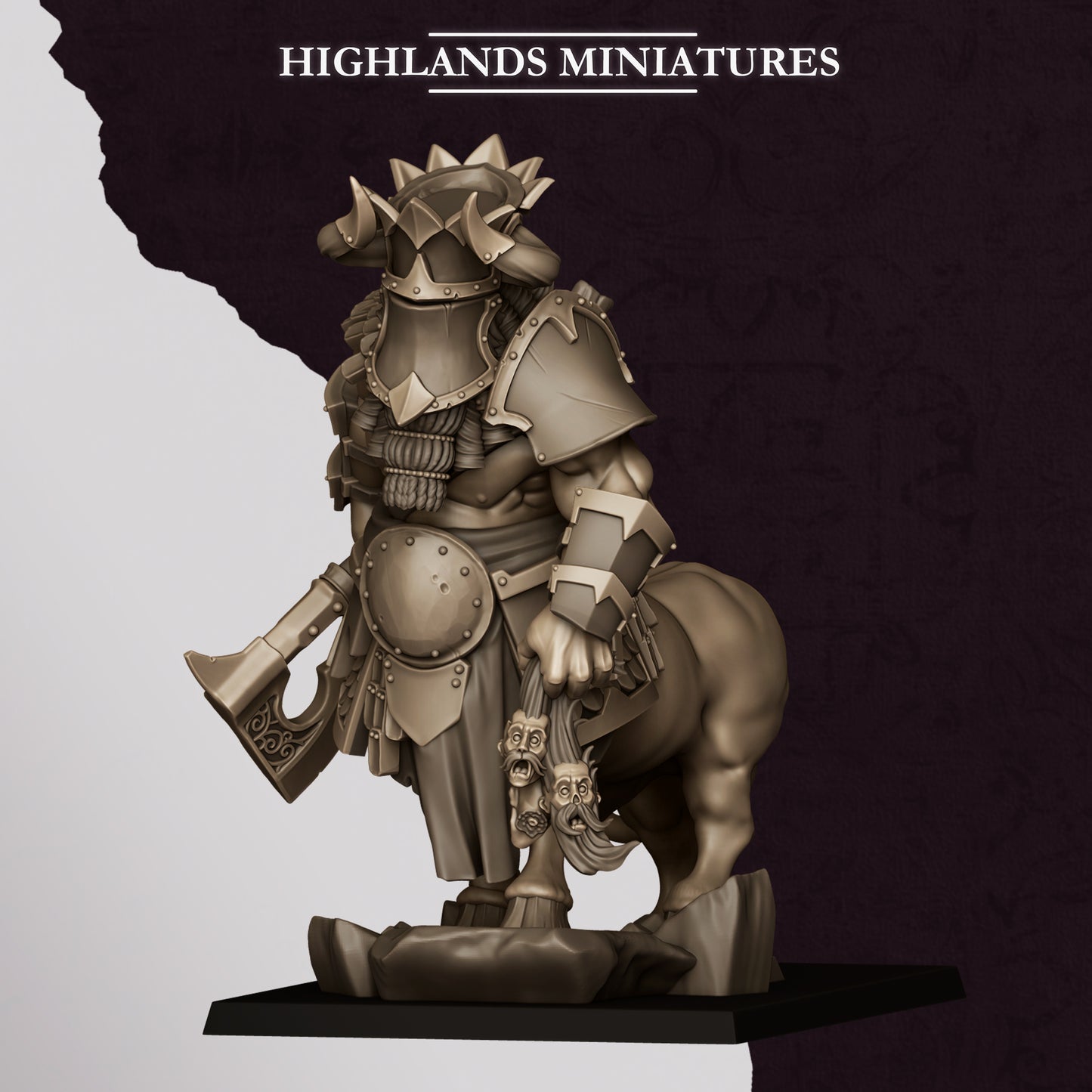 Kusarikku Great Marduk Minotaur miniature (Sculpted by Highland Miniatures)