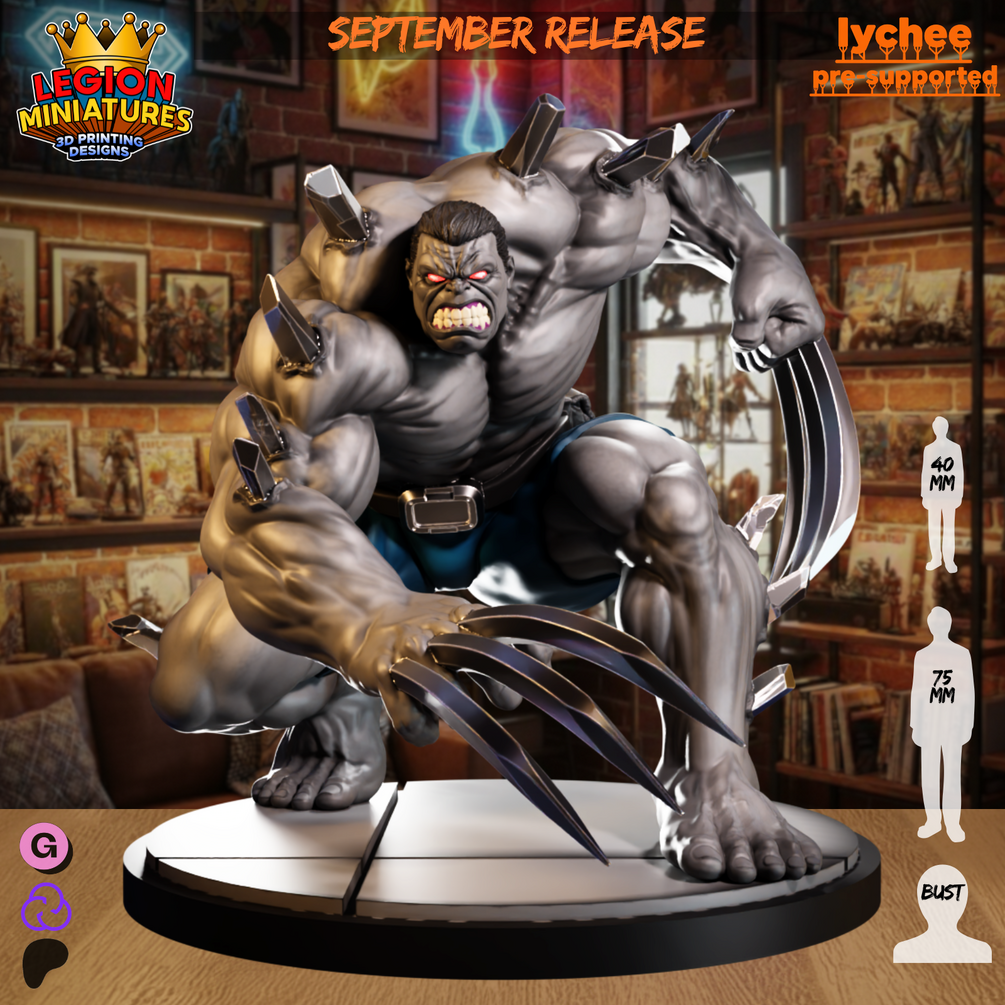 Weapon Hulk fan-art miniature by Legion Miniatures