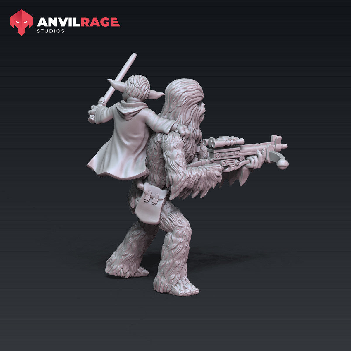 Furry Guardian and Master (Sculpted by Anvilrage Studios)