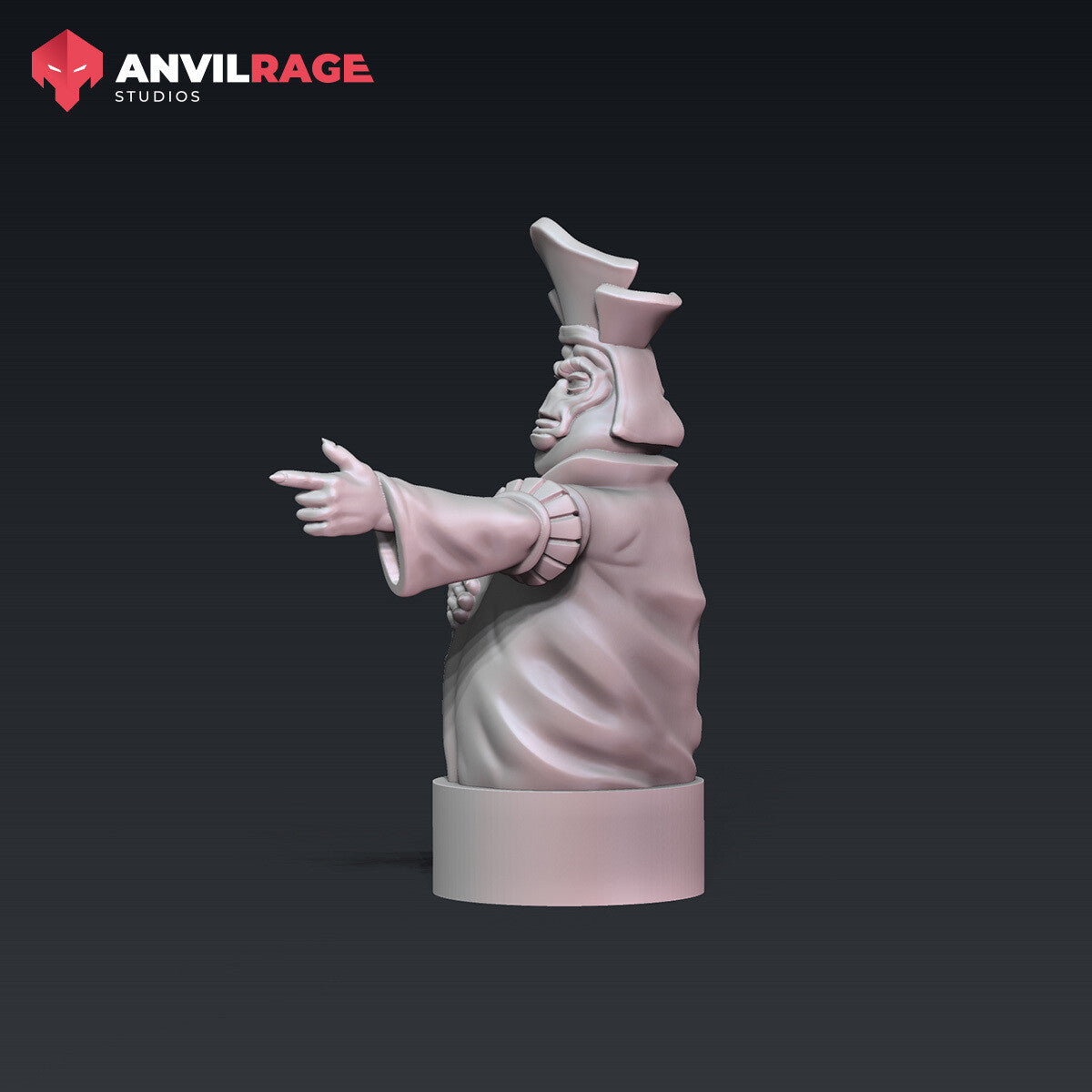 Tank Boss miniature, alternate view
