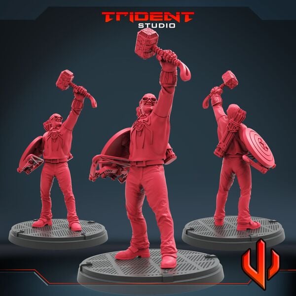 Ultimate Stan Lee (Fan art sculpted by Trident Studio) (Crisis Protocol Proxy/Alternative)