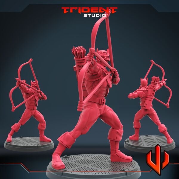 Classic Hawkeye (Fan art sculpted by Trident Studio) (Crisis Protocol Proxy/Alternative)