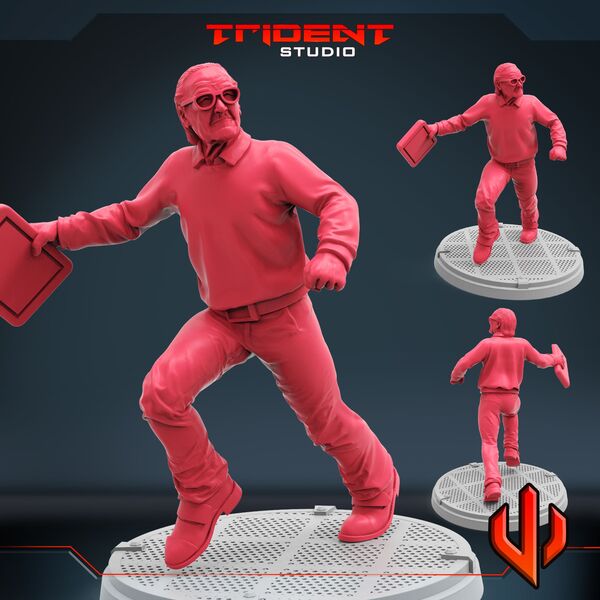 Stan Lee (Fan art sculpted by Trident Studio) (Crisis Protocol Proxy/Alternative)