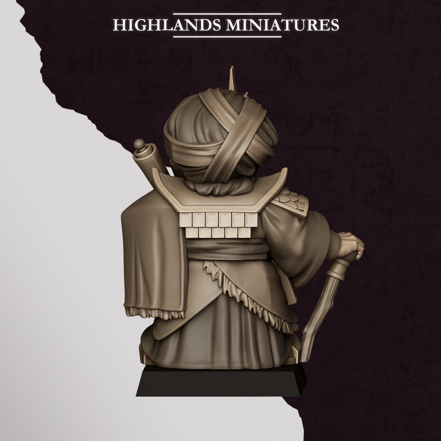 Marduk Sorcerer miniature (Sculpted by Highland Miniatures)