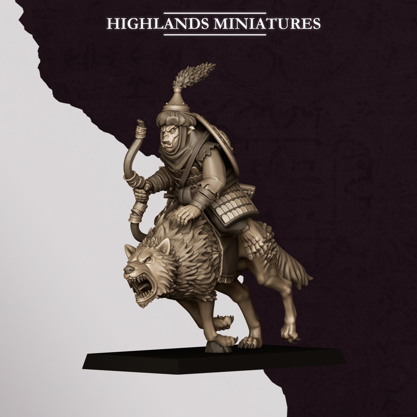 Hobgoblin Riders miniature (Sculpted by Highland Miniatures)