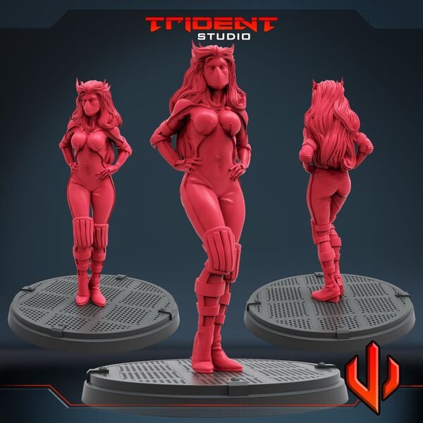 Black Racer (Fan art sculpted by Trident Studio) (Crisis Protocol Proxy/Alternative)
