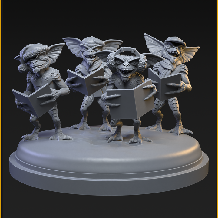 Gremlins 40mm Scale on 50mm Base (Sculpted by C27 Studios) - 3D Printed Miniature
