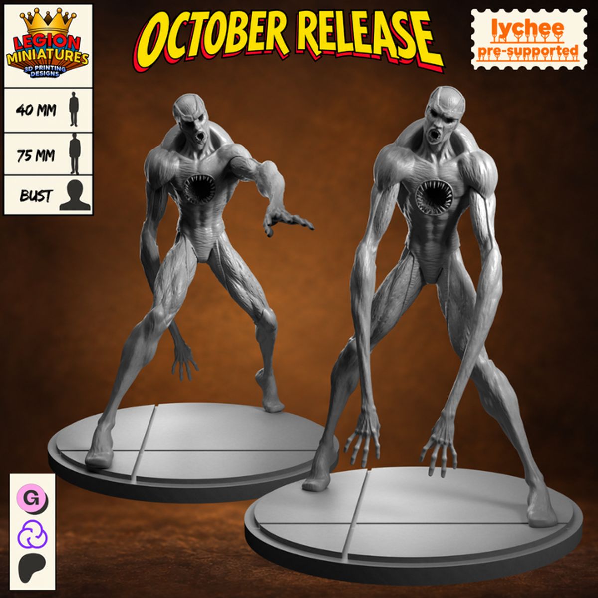Horror Sentinel Fan-Art 40mm Miniature (Sculpted by Legion Miniatures)