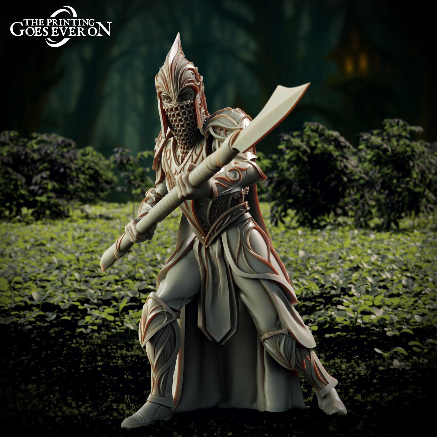 Elderwood Greenmantle Spearmen - set of 3 (Sculpted by Printing Goes Ever On)