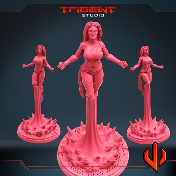 Captain Marvel (Fan art sculpted by Trident Studio) (Crisis Protocol Proxy/Alternative)