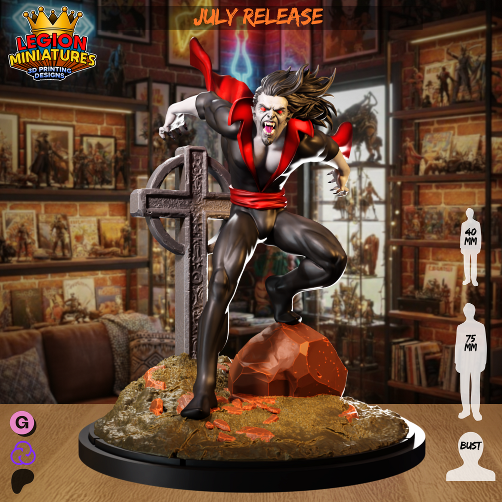 Morbius fan-art miniature by Legion Miniatures