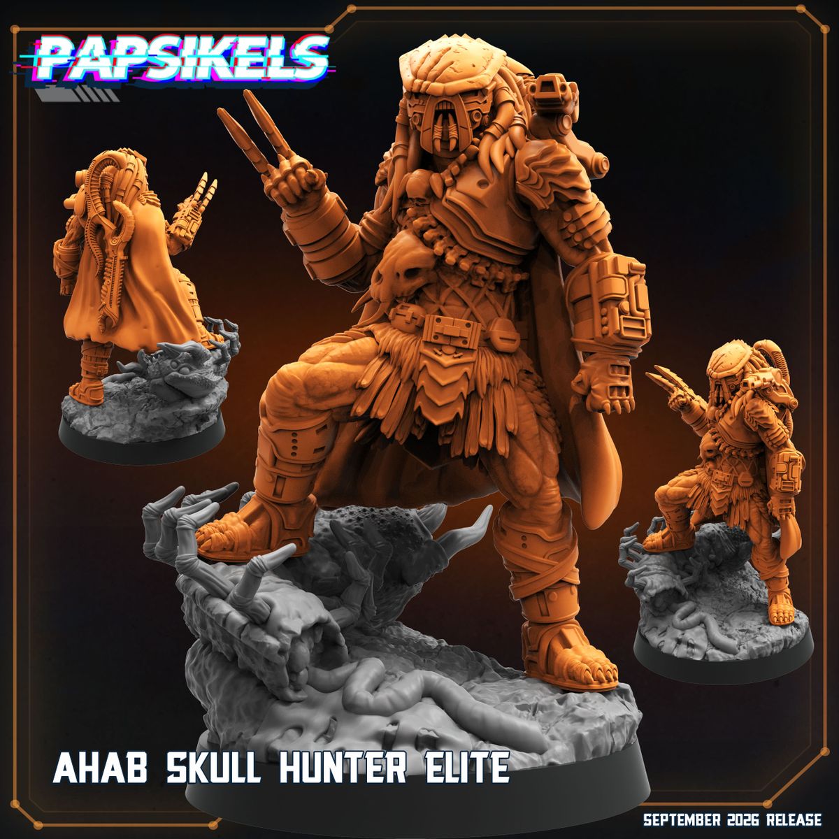Ahab Skull Hunter Elite - Predator Fan Art (Sculpted by Papsikels)