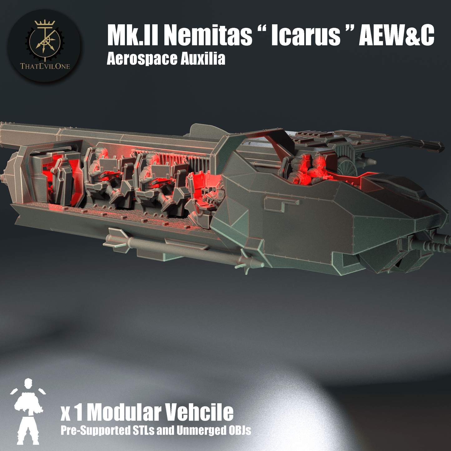 Mk II Nemitas Icarus AEW-C Presupported (Sculpted by That Evil One)
