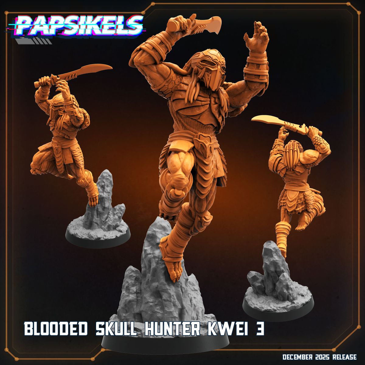 Blooded Skull Hunter Kwei - Predator Fan Art (Sculpted by Papsikels)