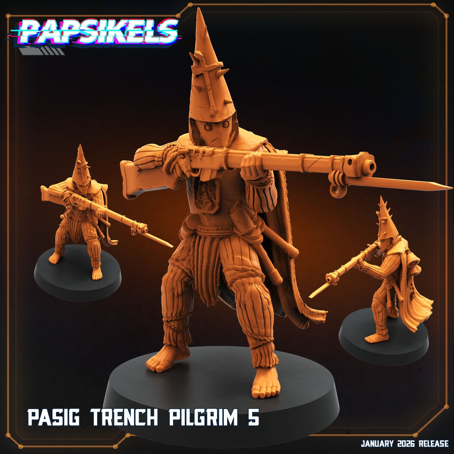 Pasig Trench Pilgrims - set of 5 (Sculpted by Papsikels)