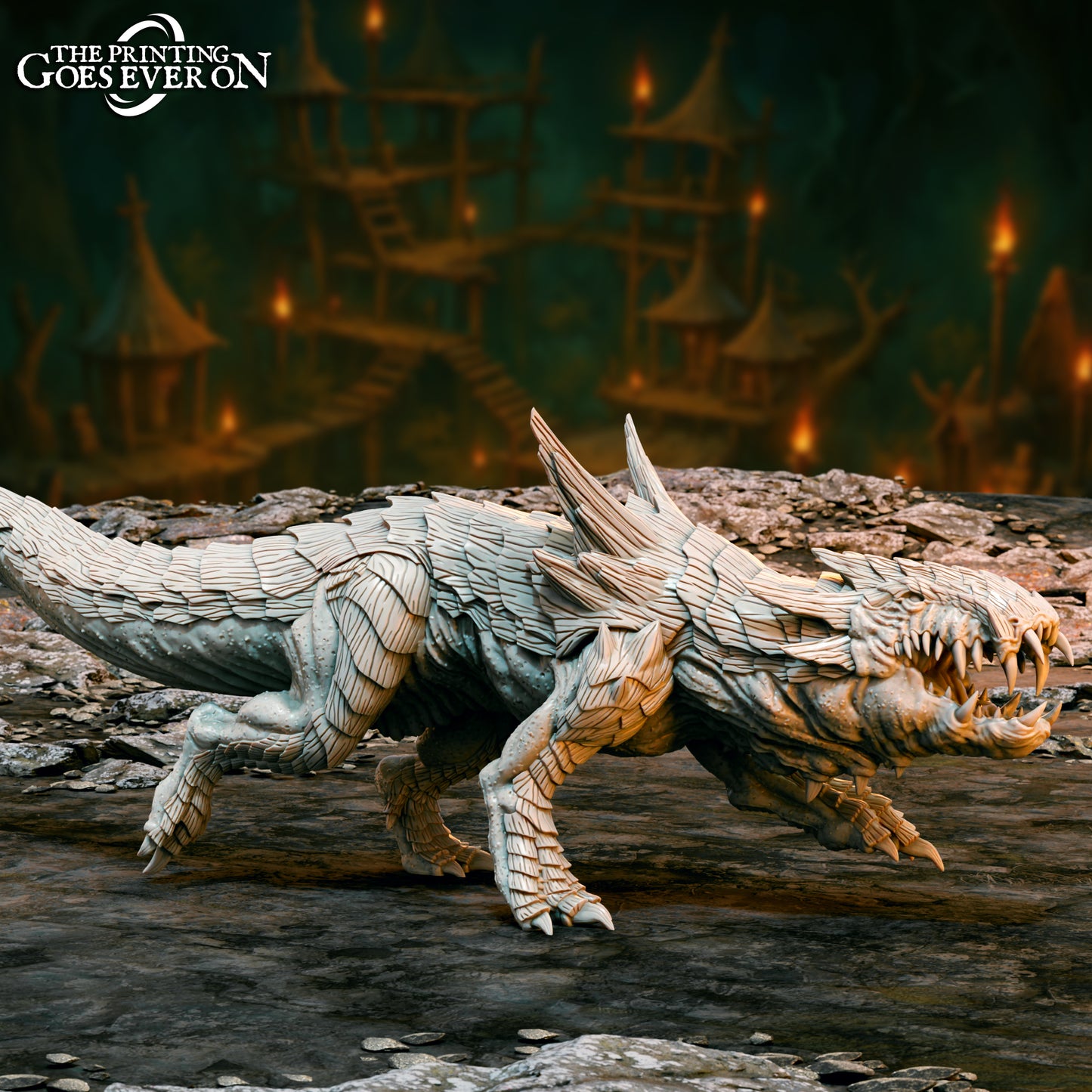 Flaming Drakes - 1 model (sculpted by Printing Goes Ever On)