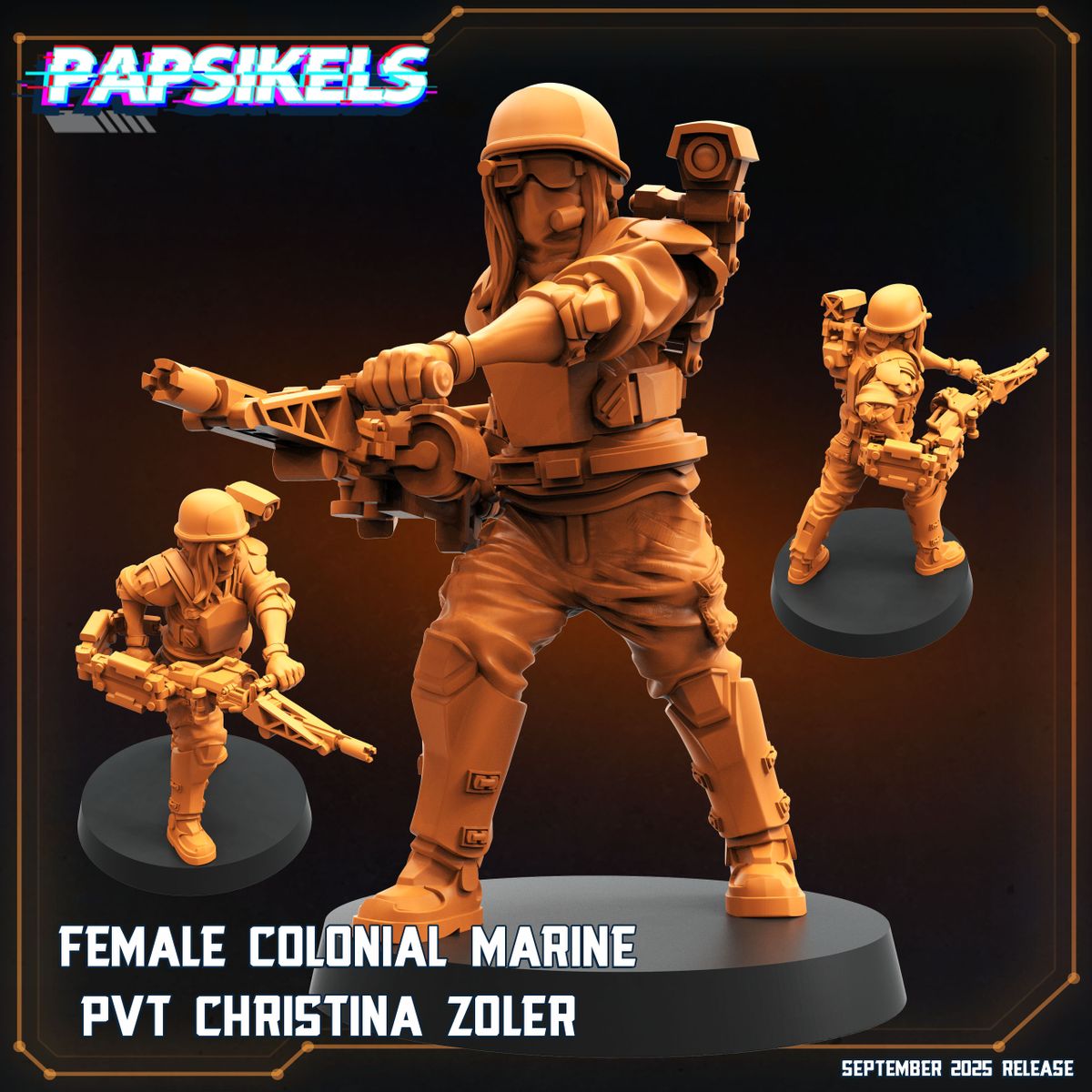 Female Colonial Marine Pvt Christina Zoler (Sculpted by Papsikels)