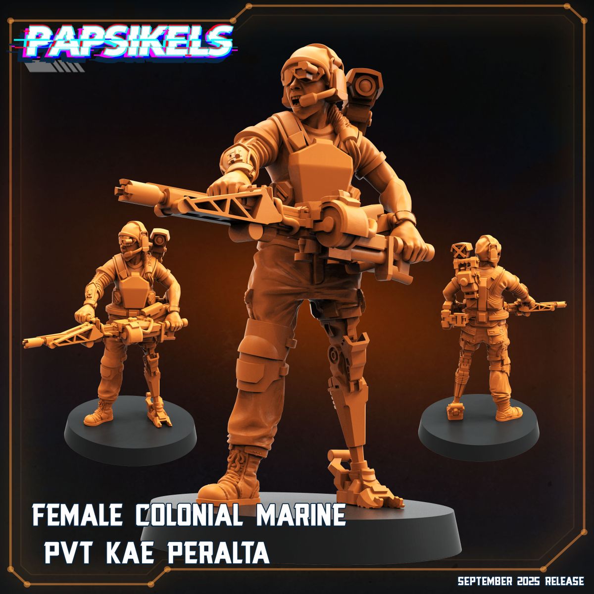 Female Colonial Marine Pvt Kae Peralta (Sculpted by Papsikels)
