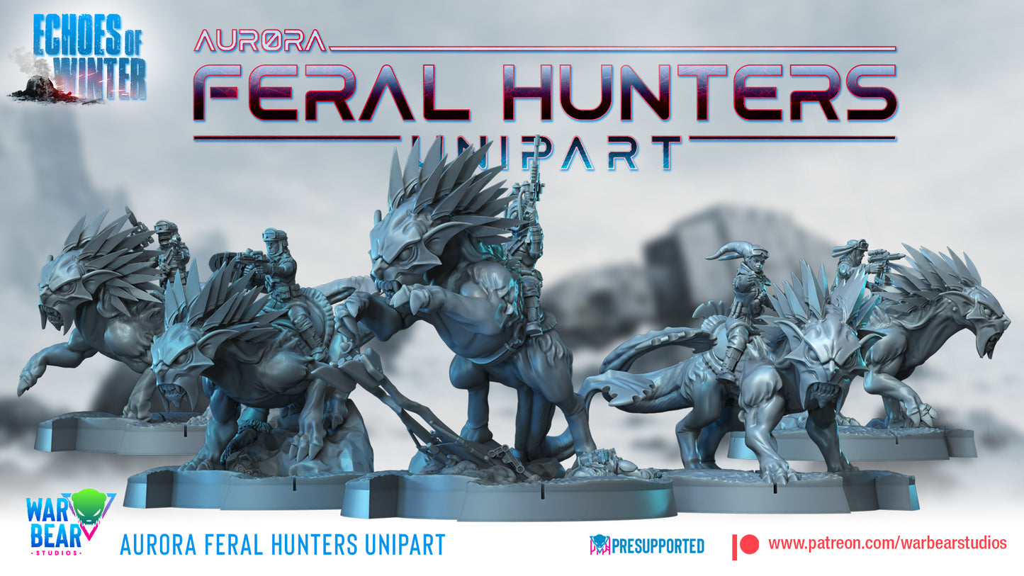 Aurora Feral Hunters - Unipart - set of 10 (Sculpted by War Bear Studios)