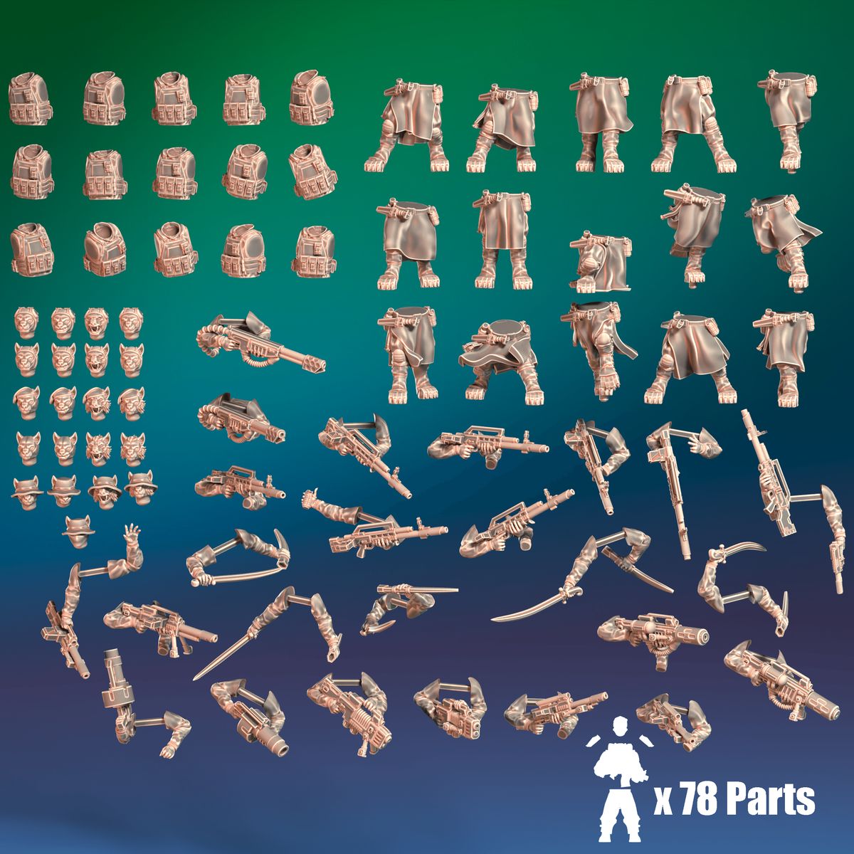 Khathar Light Infantry (15) (sculpted by That Evil One)