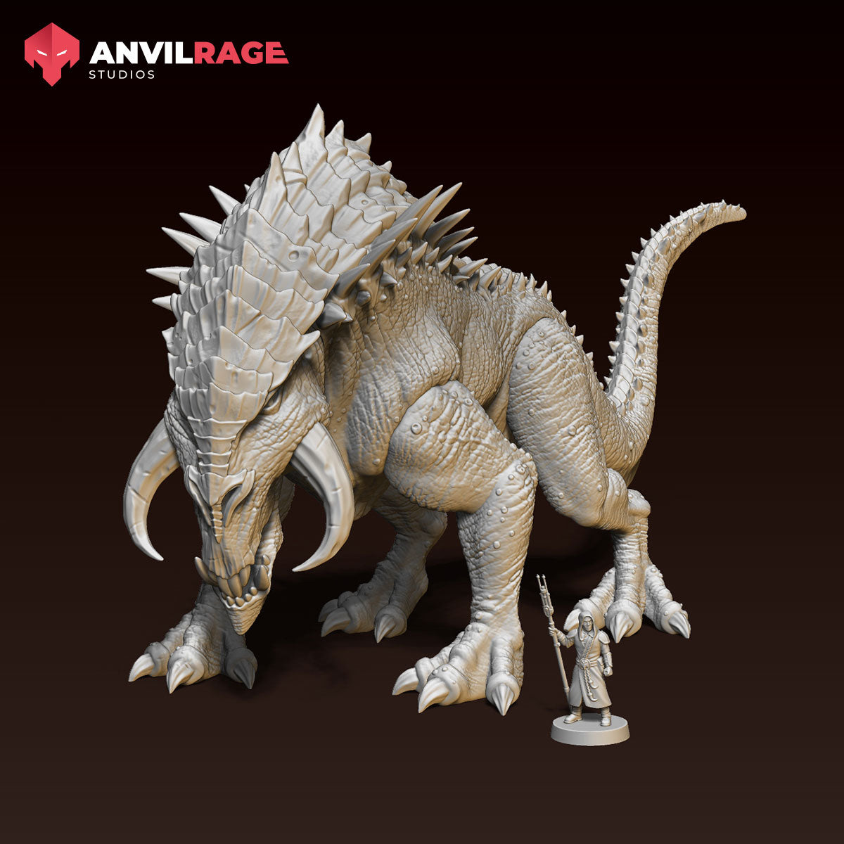 Mythical Dragon (Sculpted by Anvilrage) - 3D Printed Miniature