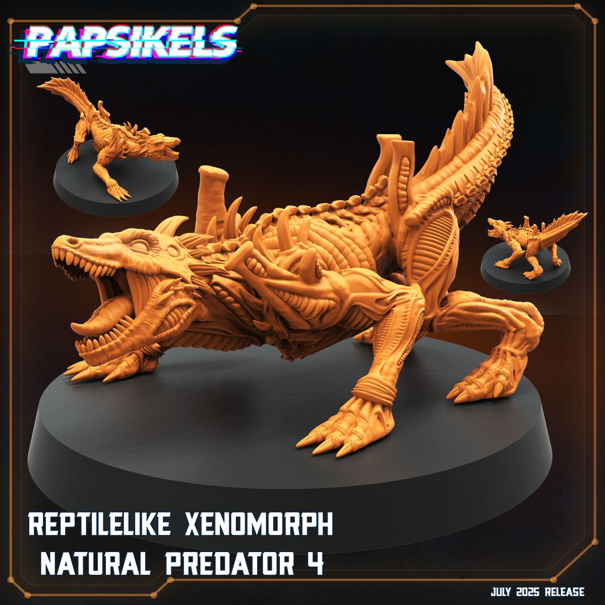 Reptilelike Xenomorph Natural Predators - Set of 7 (Sculpted by Papsikels)