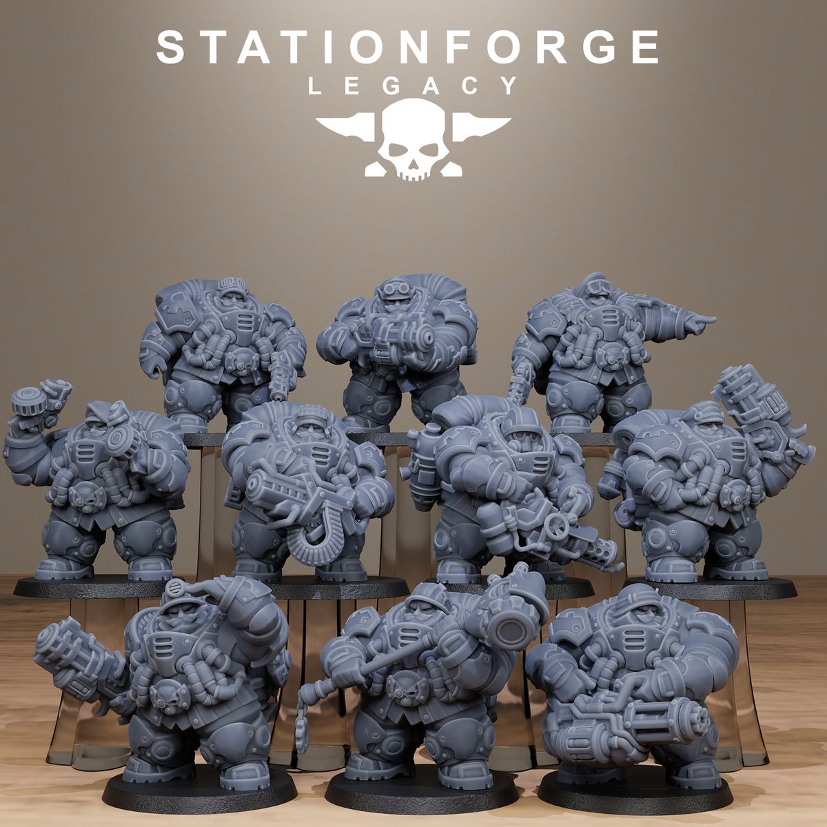 Ironvale Gearholders (Sculpted by Stationforge)