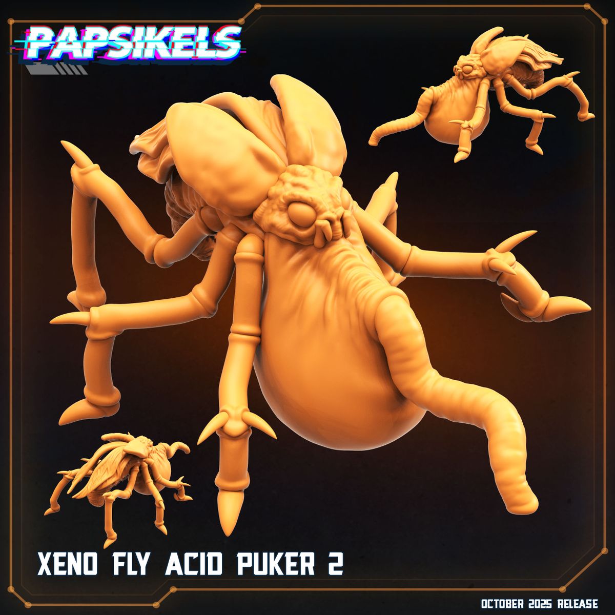 Xeno Fly Acid Pukers - Set of 5 (Sculpted by Papsikels)