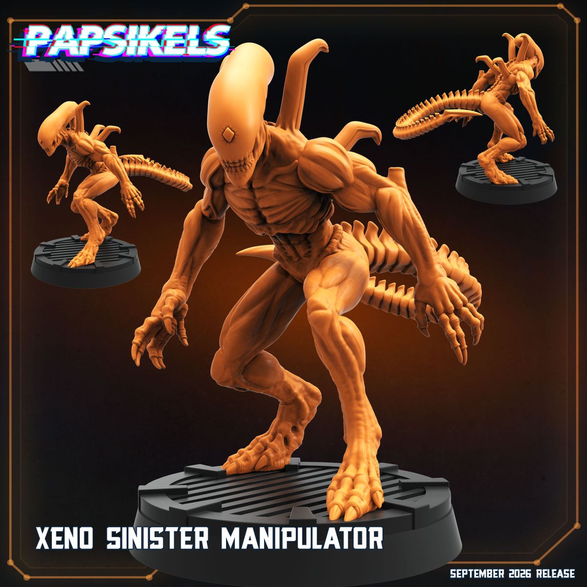 Xeno Sinister Manipulator 32mm resin miniature by Papsikels