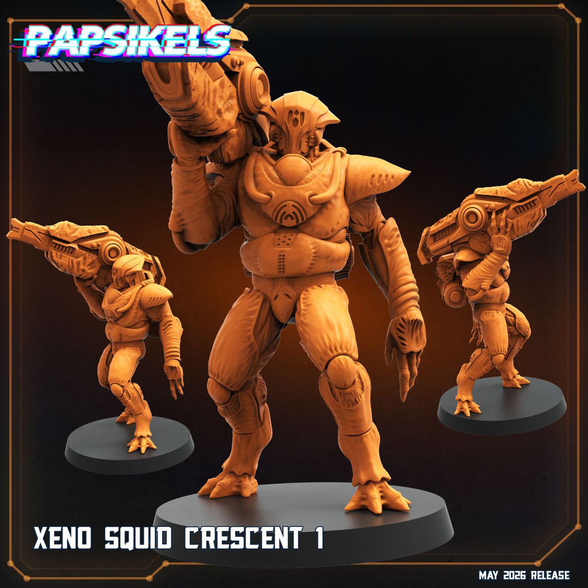 Xeno Squid Crescent Ones - Set of 5 (Sculpted by Papsikels)
