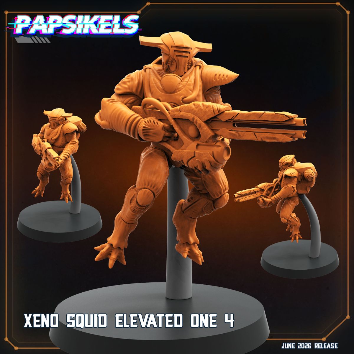 Xeno Squid Elevated Ones - Set of 5 (Sculpted by Papsikels)