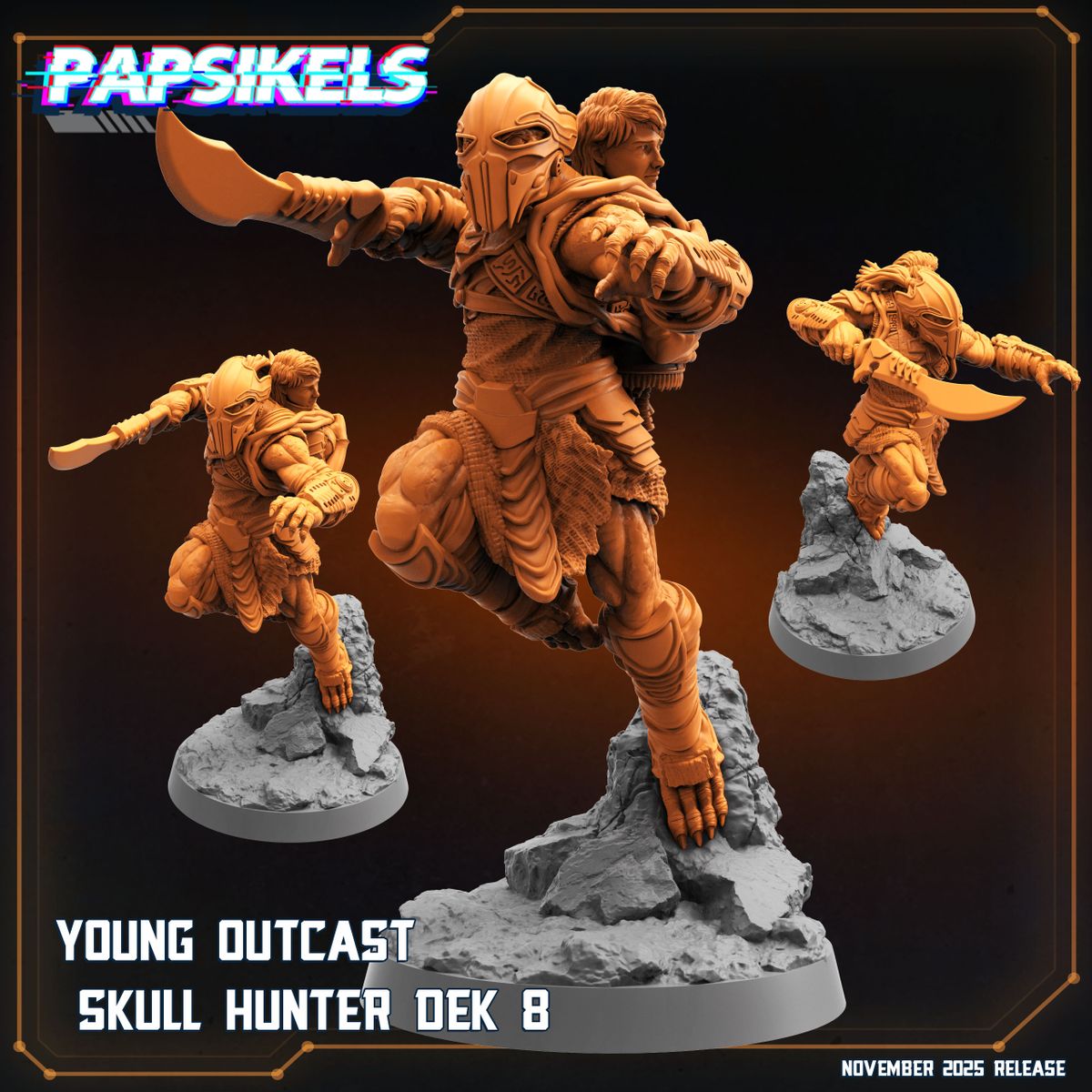 Young Outcast Skull Hunter Dek 7 & 8 - Predator Fan Art (Sculpted by Papsikels)