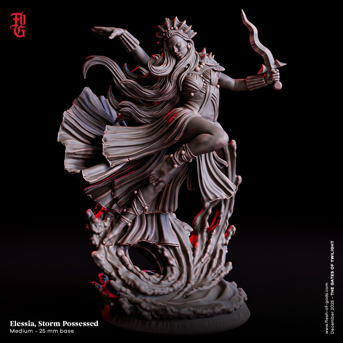 Elessia Storm Possessed - The Gates of Twilight (Sculpted by Flesh of Gods)