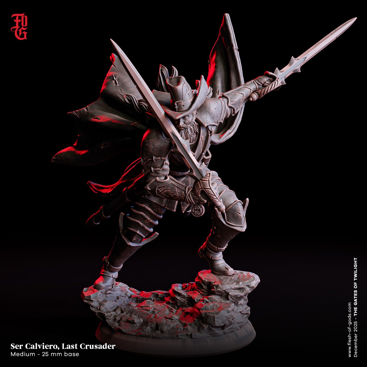 Ser Calviero Last Crusader - The Gates of Twilight (Sculpted by Flesh of Gods)