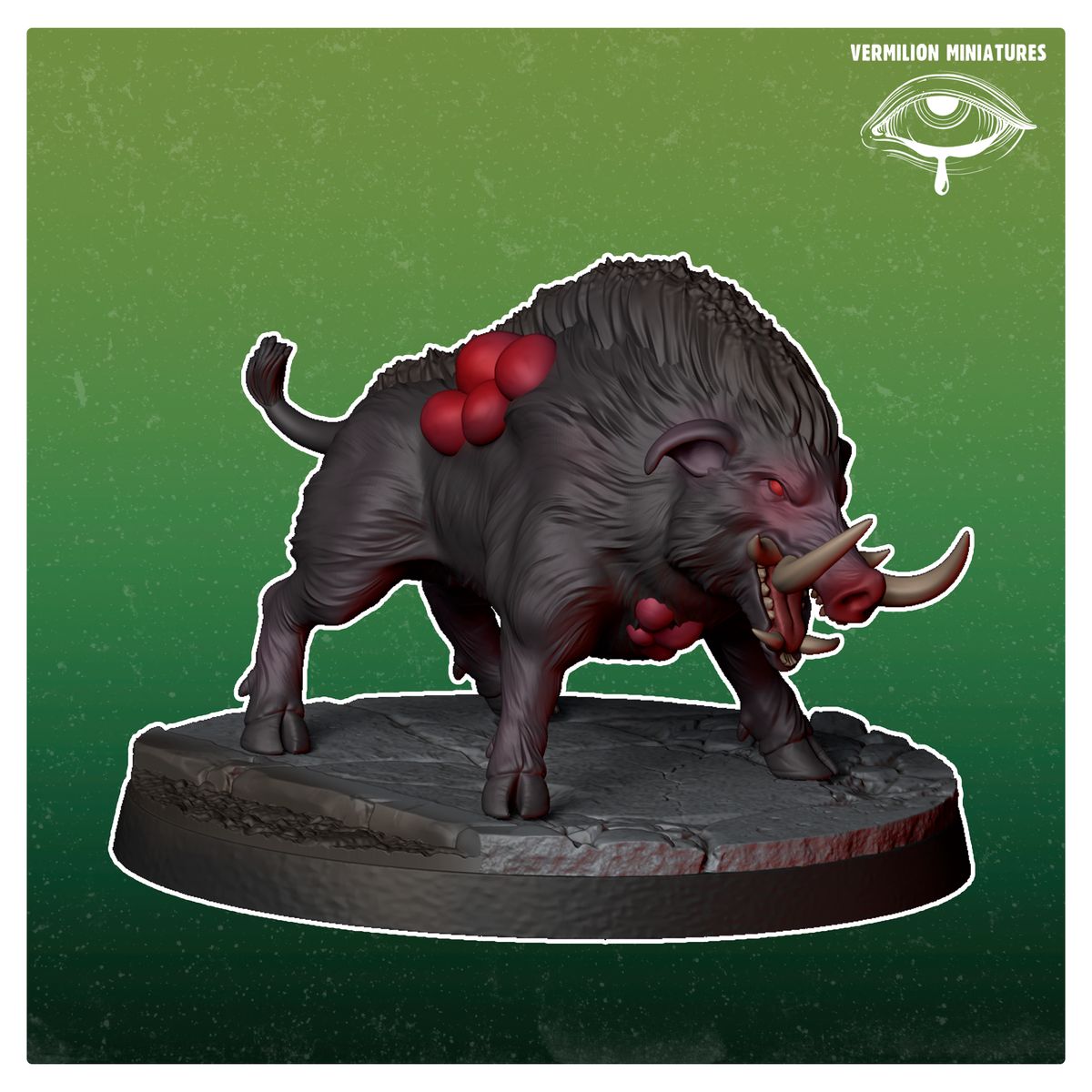 Infested Boar 3 - Infested (Sculpted by Vermilion Miniatures)