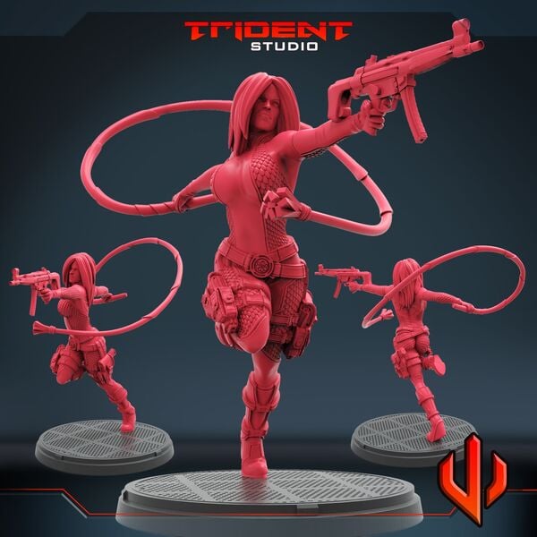 Lady Viper (Fan art sculpted by Trident Studio) (Crisis Protocol Proxy/Alternative)