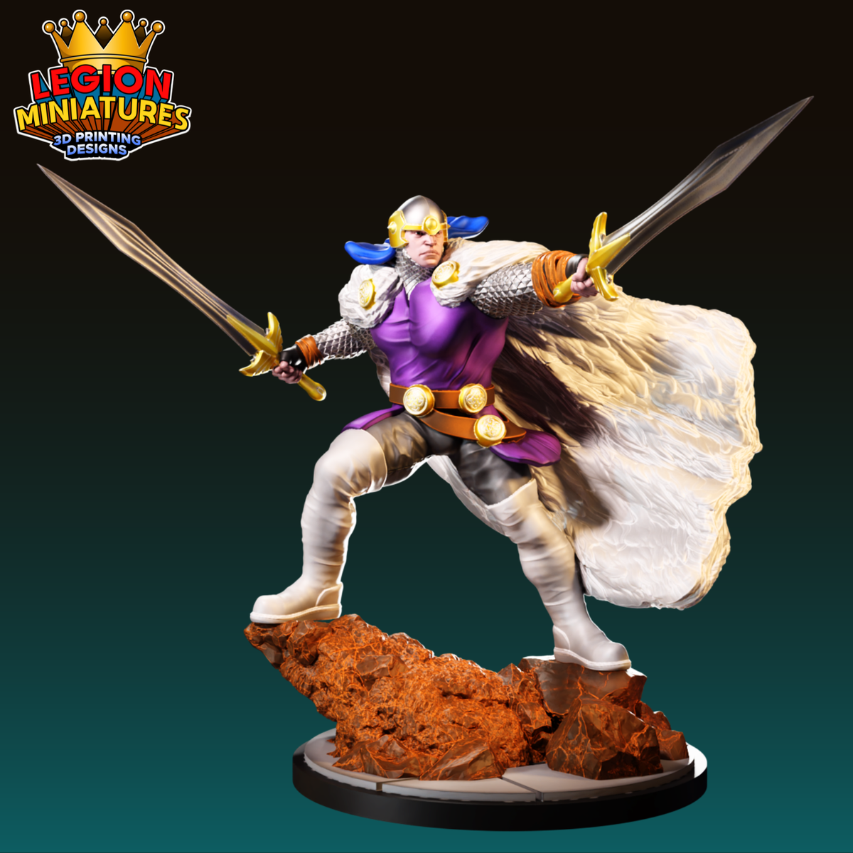 Balder Fan-Art 40mm Miniature (Sculpted by Legion Miniatures)