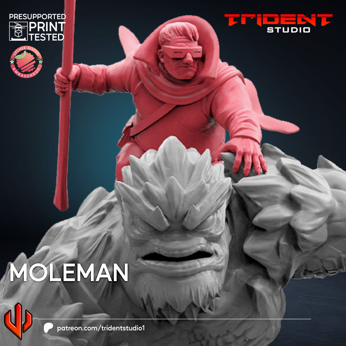 Mole Man & Golem (Sculpted by Trident Miniatures)