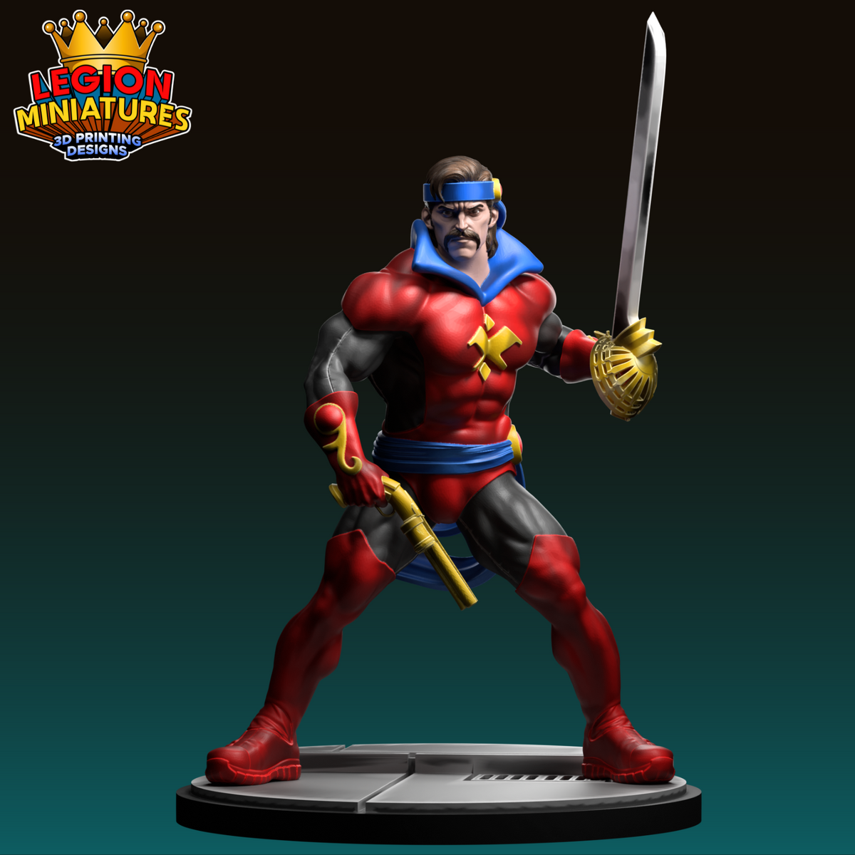 Corsair Fan-Art 40mm Miniature (Sculpted by Legion Miniatures)