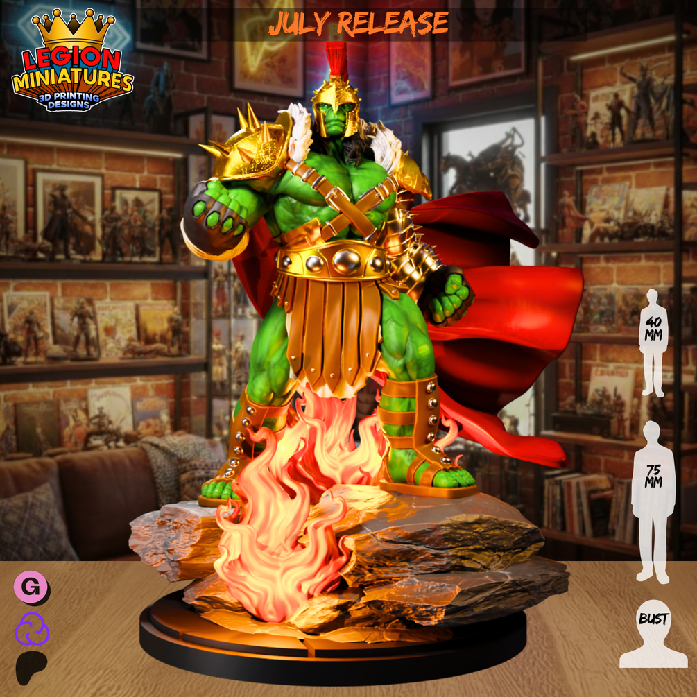 Hulk fan-art miniature by Legion Miniatures