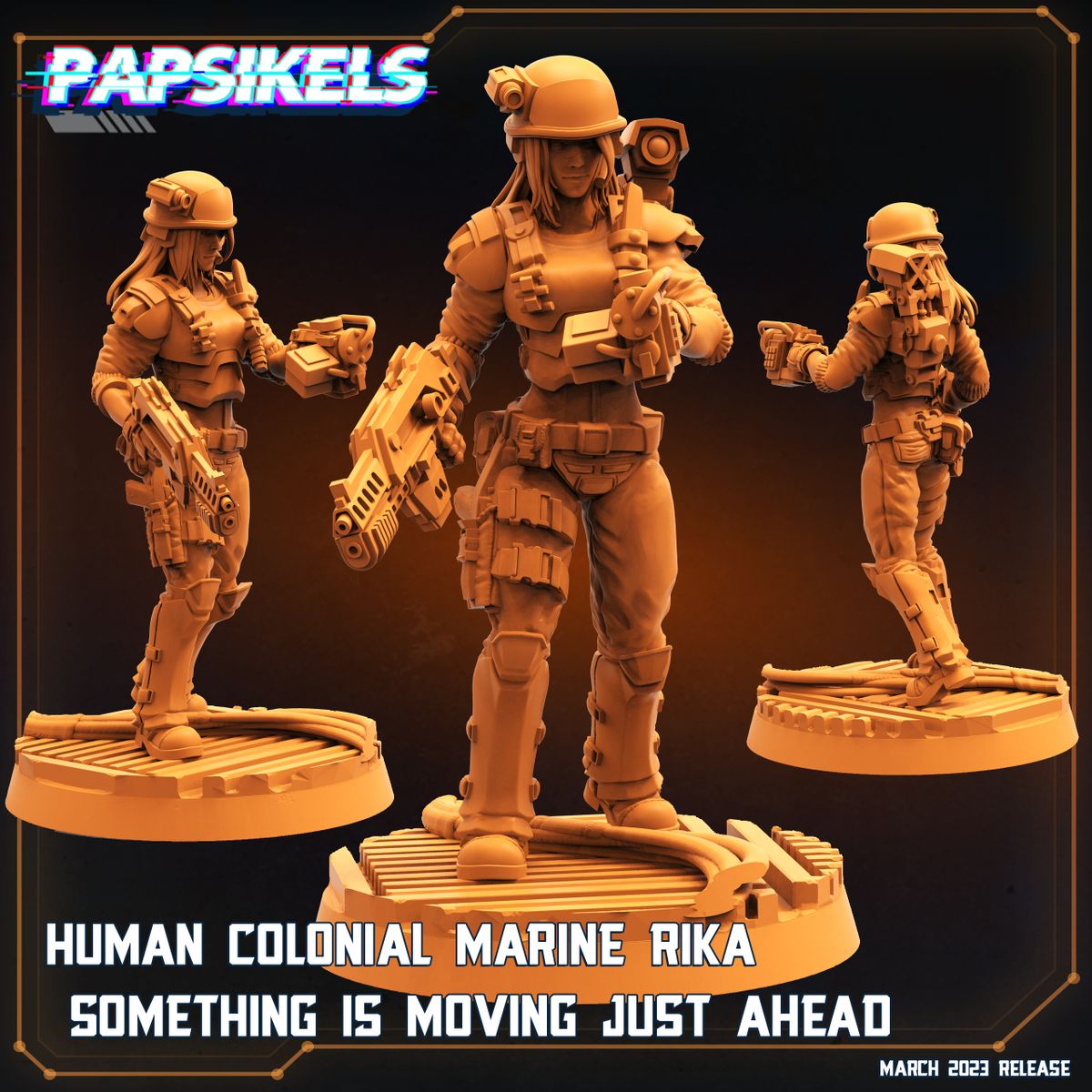 Human Colonial Marine Rika - Something Is Moving Just Ahead (Sculpted by Papsikels)