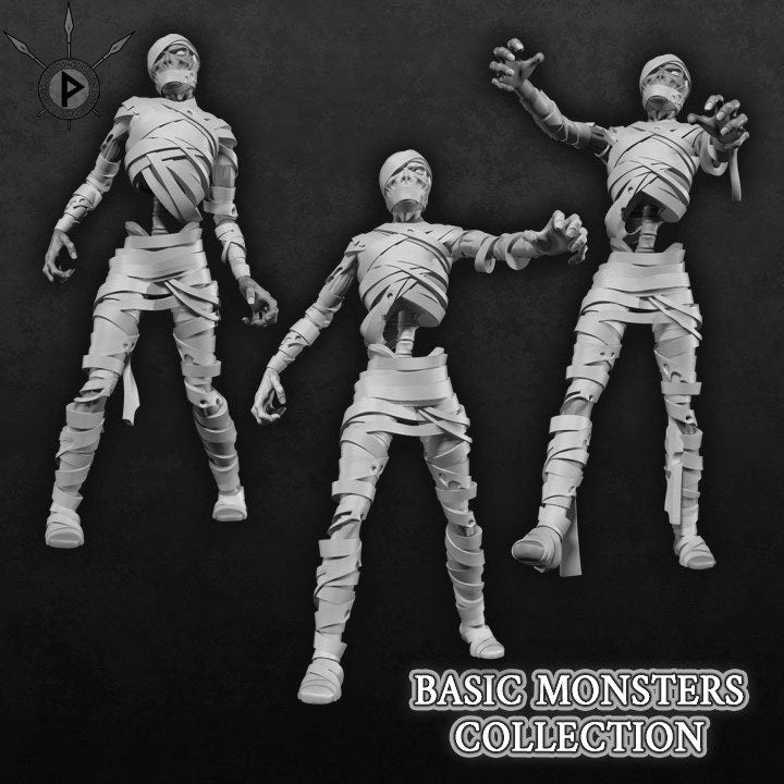 Mummies Set of 3 by 3DeLucas (Resin)
