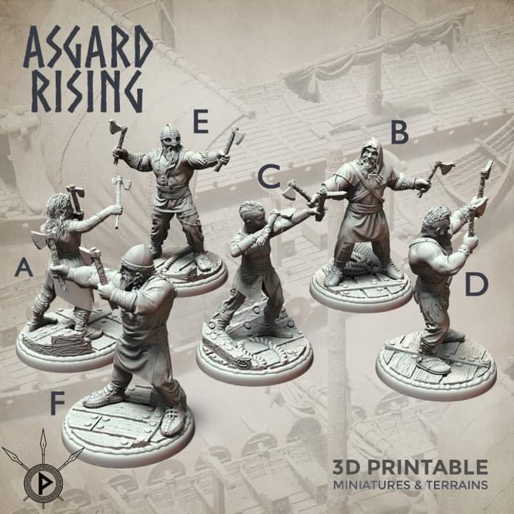 Viking Archers / Axe Throwers by Asgard Rising (bowmen / raiders / warriors)