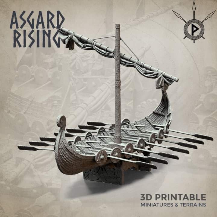 Viking Longship by Asgard Rising (Norse ship / boat / snekkar)