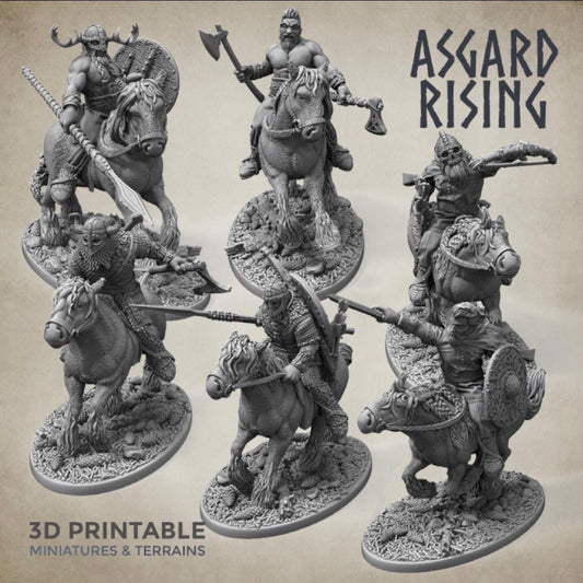 Norsemen rider warband by Asgard Rising (cavalry / Knight / marauder)