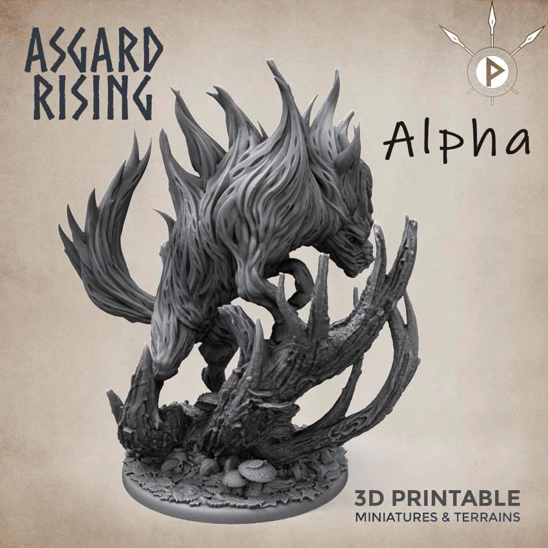 Wraith Wolves by Asgard Rising Miniatures (wolves / dire)