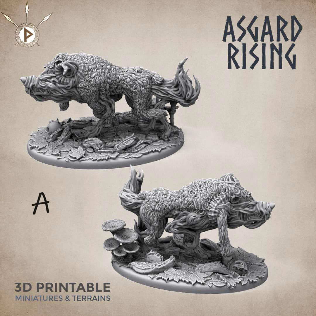 Wraith Wolves by Asgard Rising Miniatures (wolves / dire)