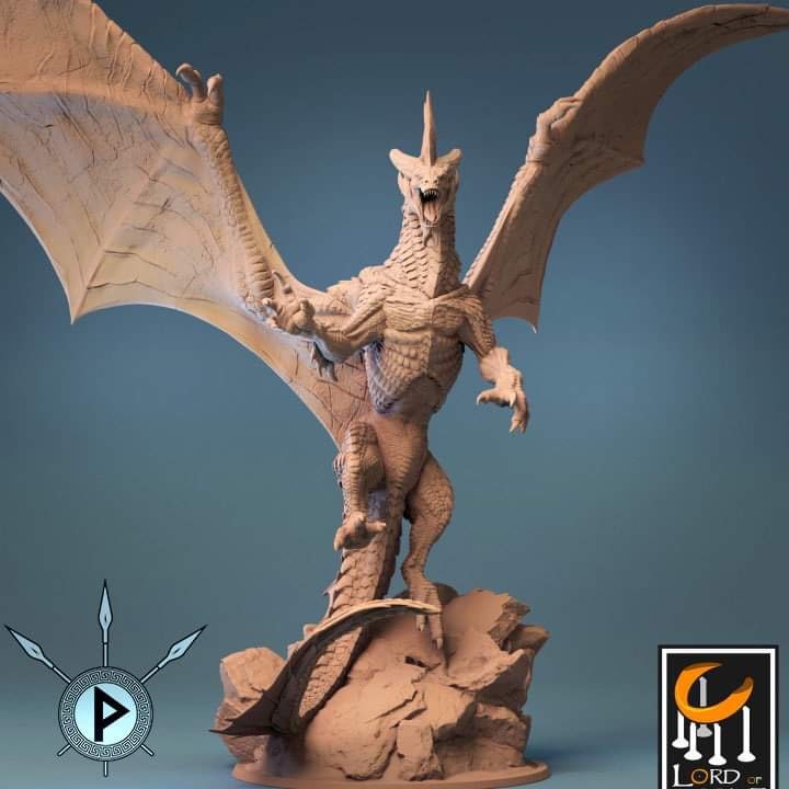 Grey Dragon by Lord of the Print (Silver Dragon)
