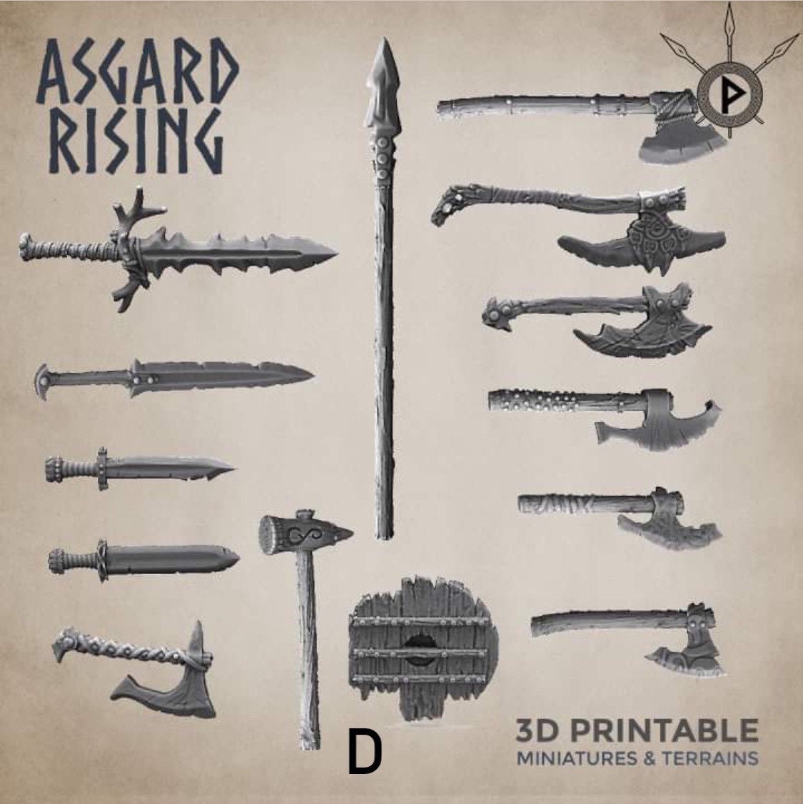 Asgard Rising Weapon Packs (kitbashing / conversion)